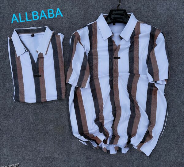 Polo rayé tendance pour hommes