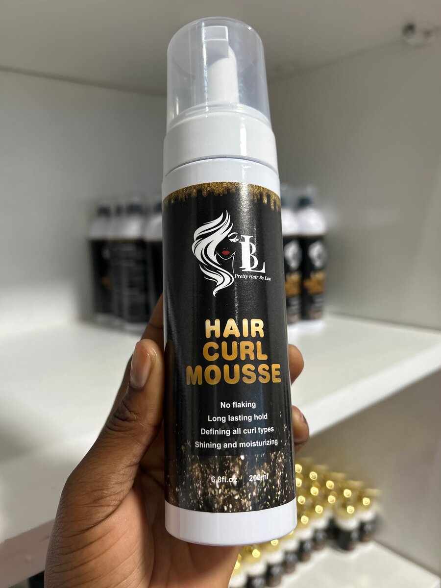 Mousse Boucles Cheveux Longue Tenue