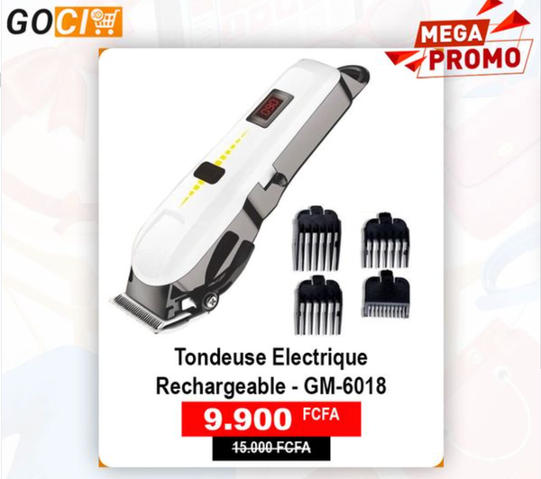 Tondeuse Électrique Rechargeable - GM-6018