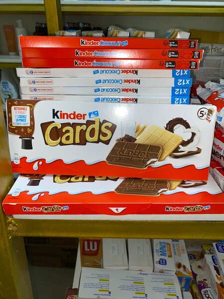 Biscuits Kinder Cards chocolat