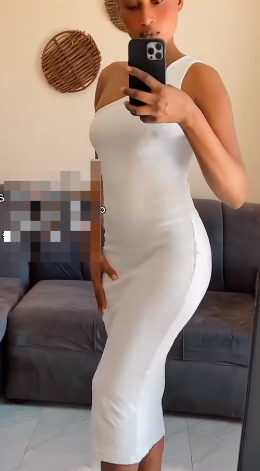 white one-shoulder dress