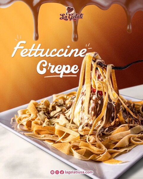 Fettuccine crepes