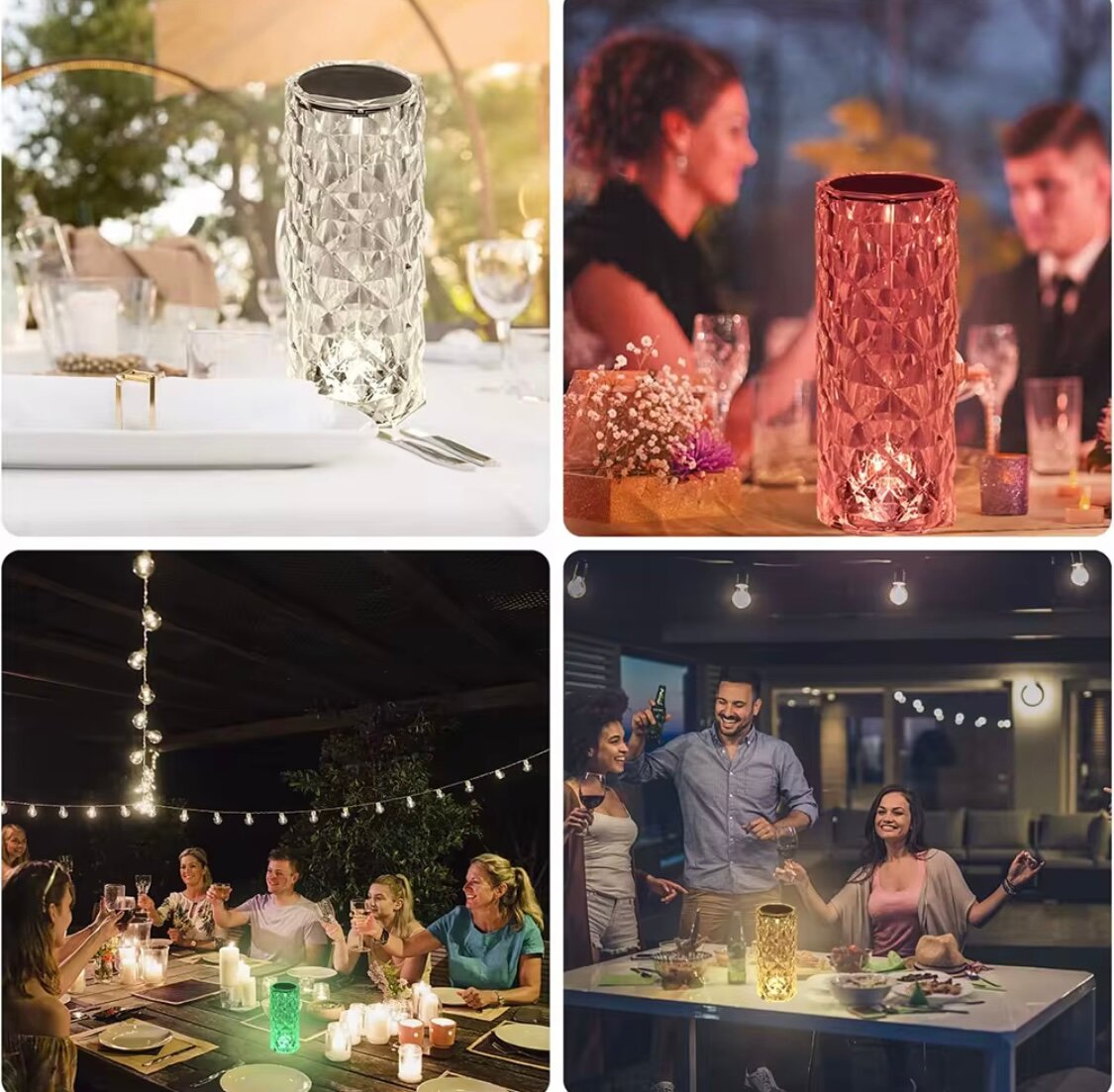 Lampe LED Cristal Graphique