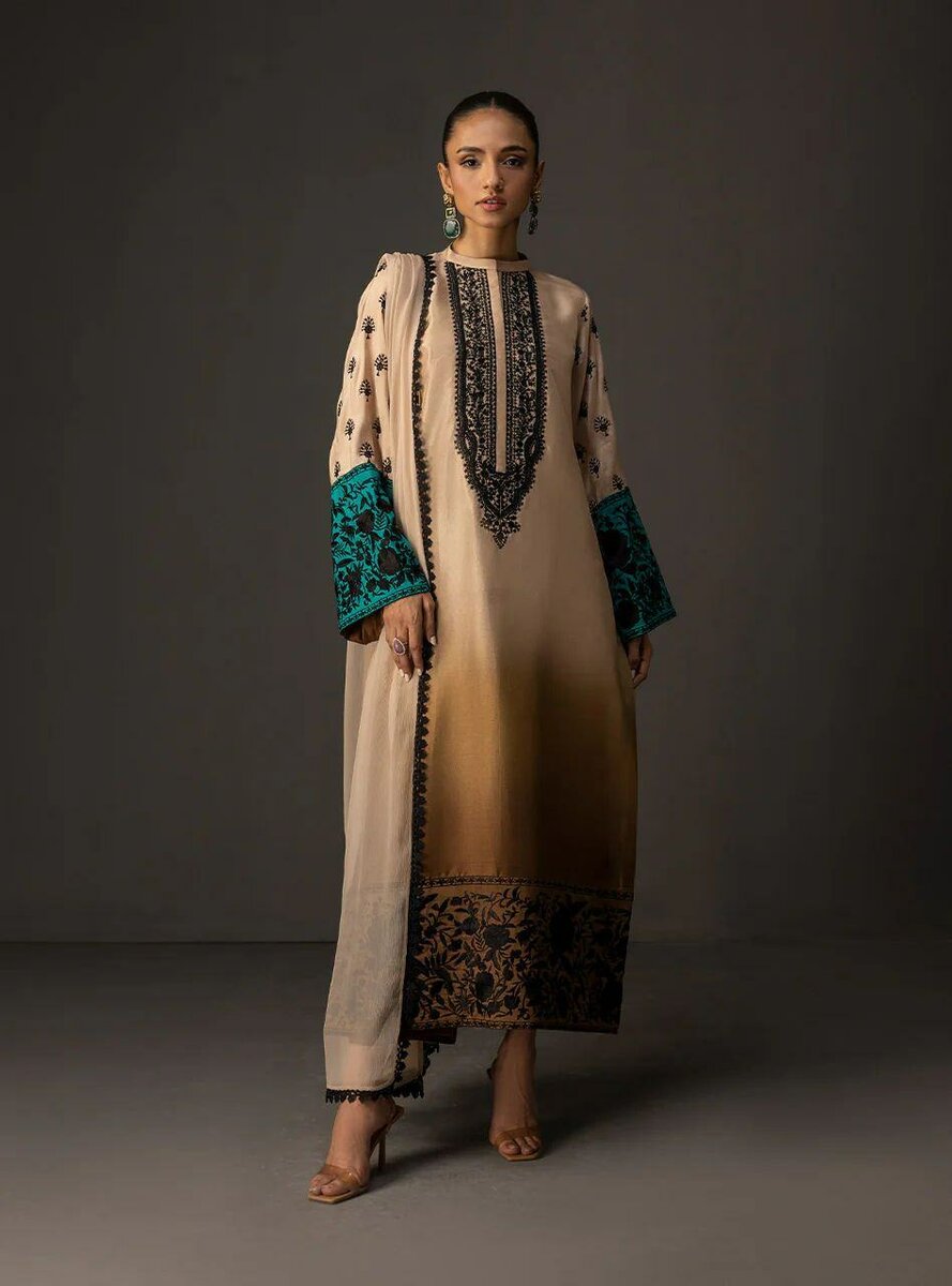 Shamoze silk 3pc unstitch 7 colours available dc free