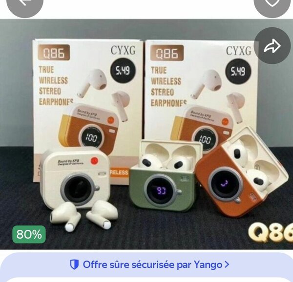 Écouteurs sans fil Q86 CYXG