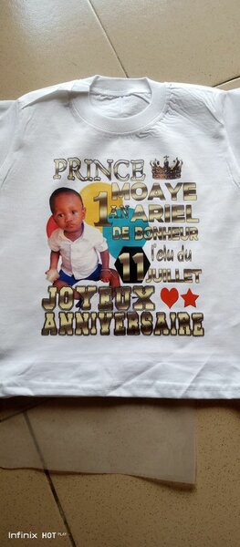 T-shirt Enfant Anniversaire Personnalisé