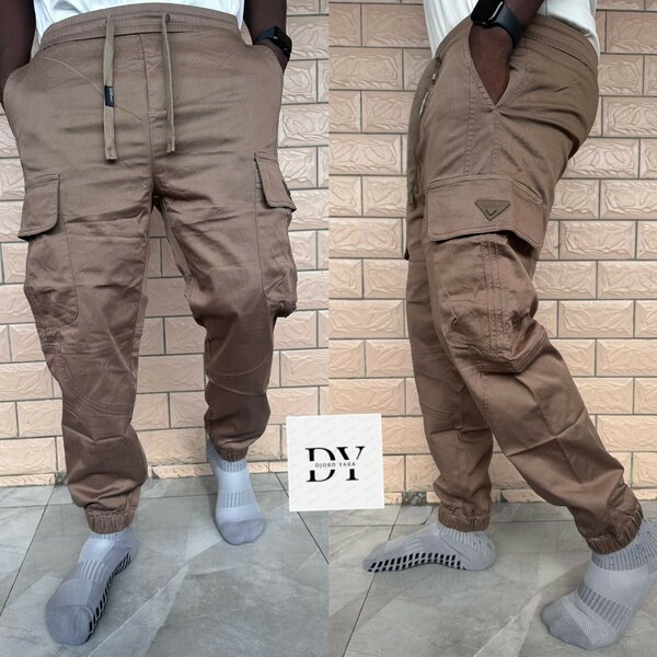 Pantalon cargo marron homme