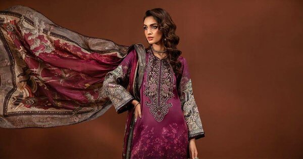 Three piece lawn,lawn suit unstitched lawn suit