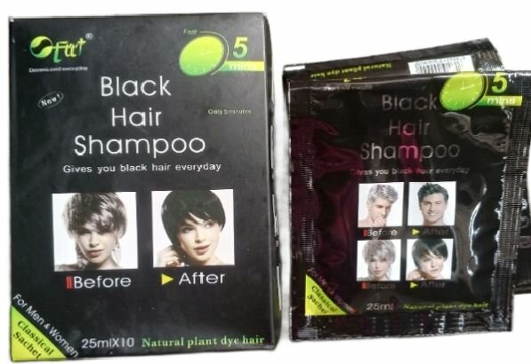Champoing colorant noir