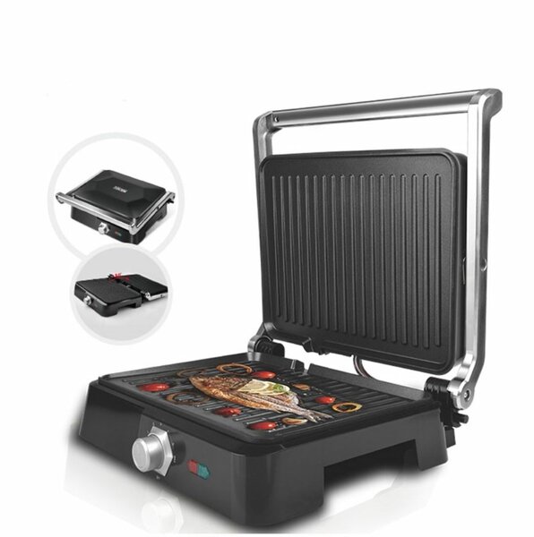 2800W 90° & 180° OPENING NON-STICK COATING GRILL