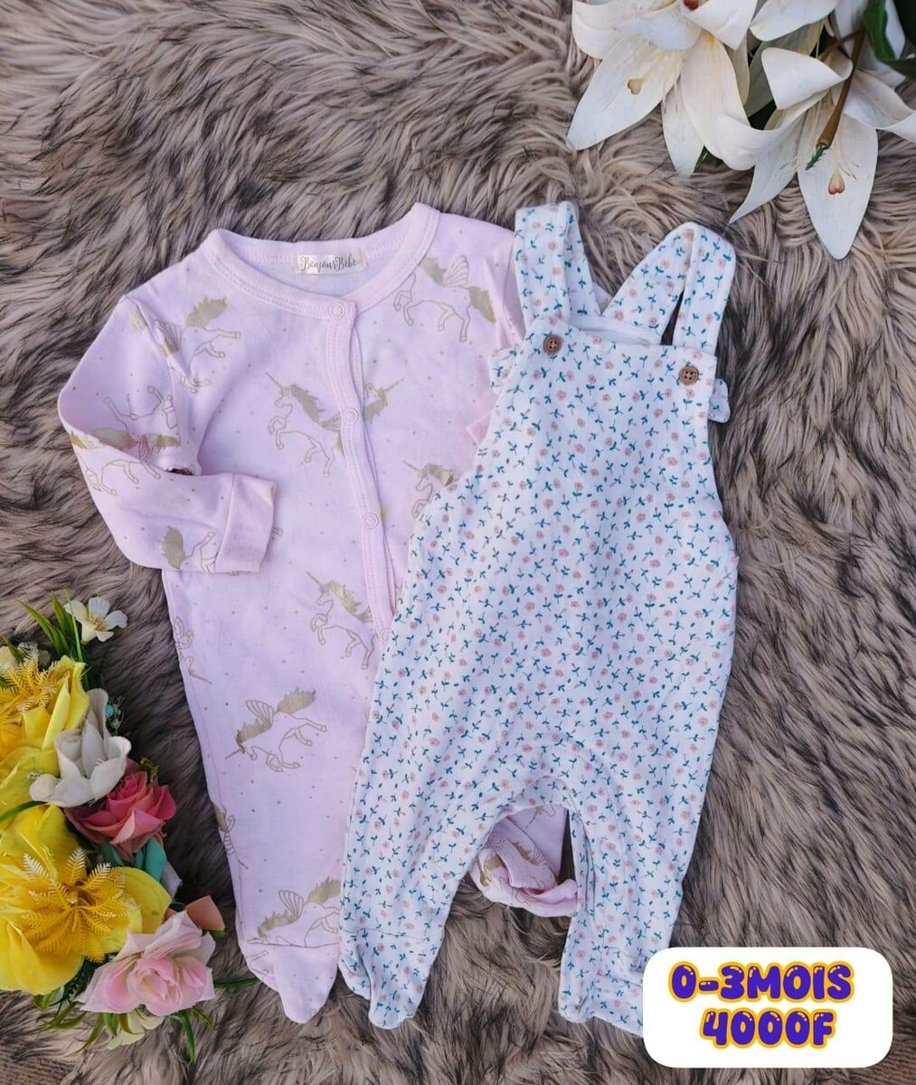 Bodies Bébé Colorés 0-3 Mois