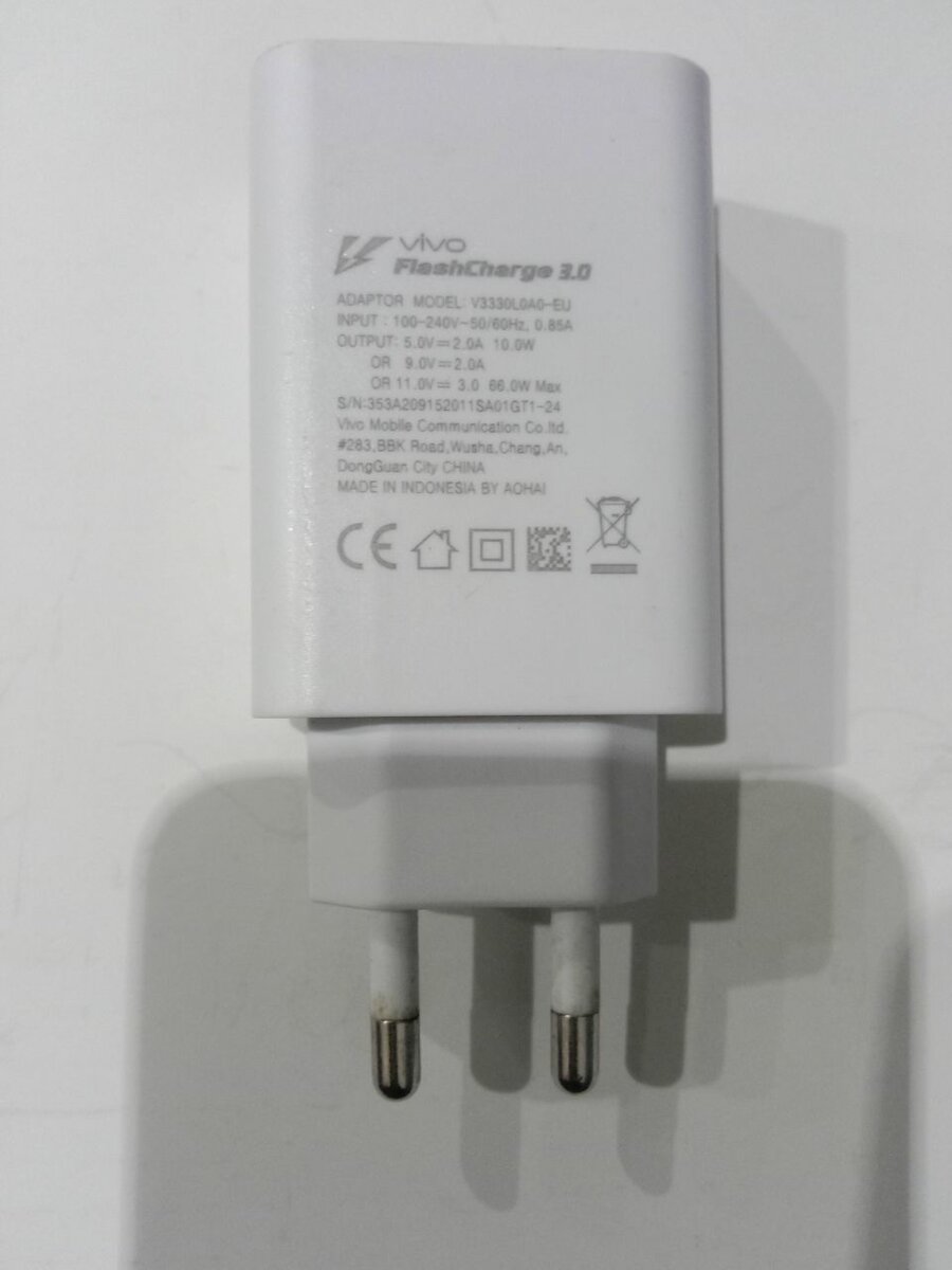 Vivo fast charger 3.0 66w