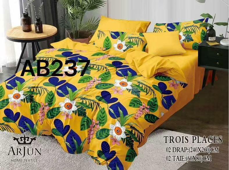 2 draps 2 taies d'oreillés