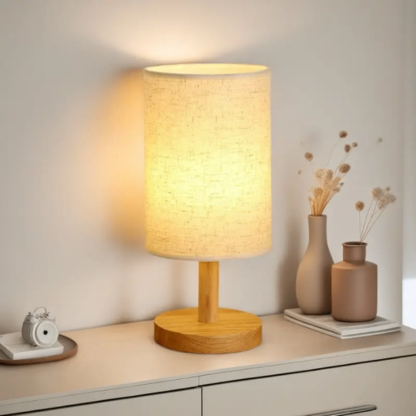 Lampe de table moderne en bois