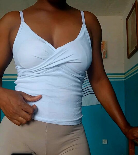 Top Blanc Ajusté Femme