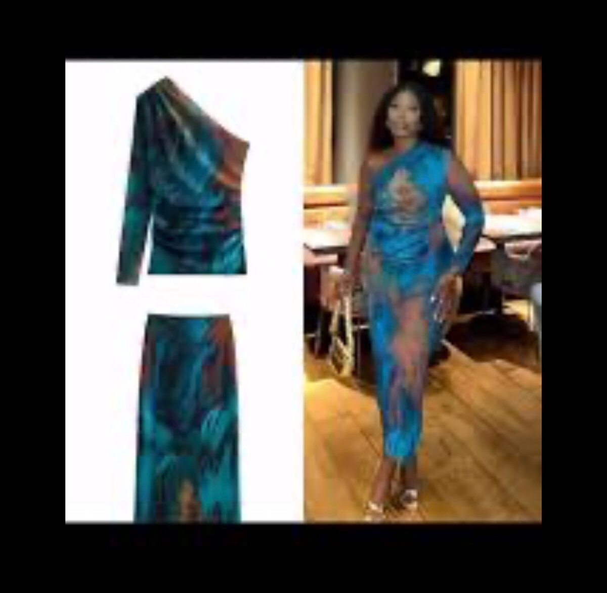 Robe élégante asymétrique