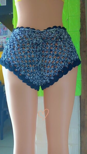 Shorts en Crochet Style Bohème