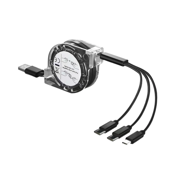 Câble de Chargeur Multiport Rétractable