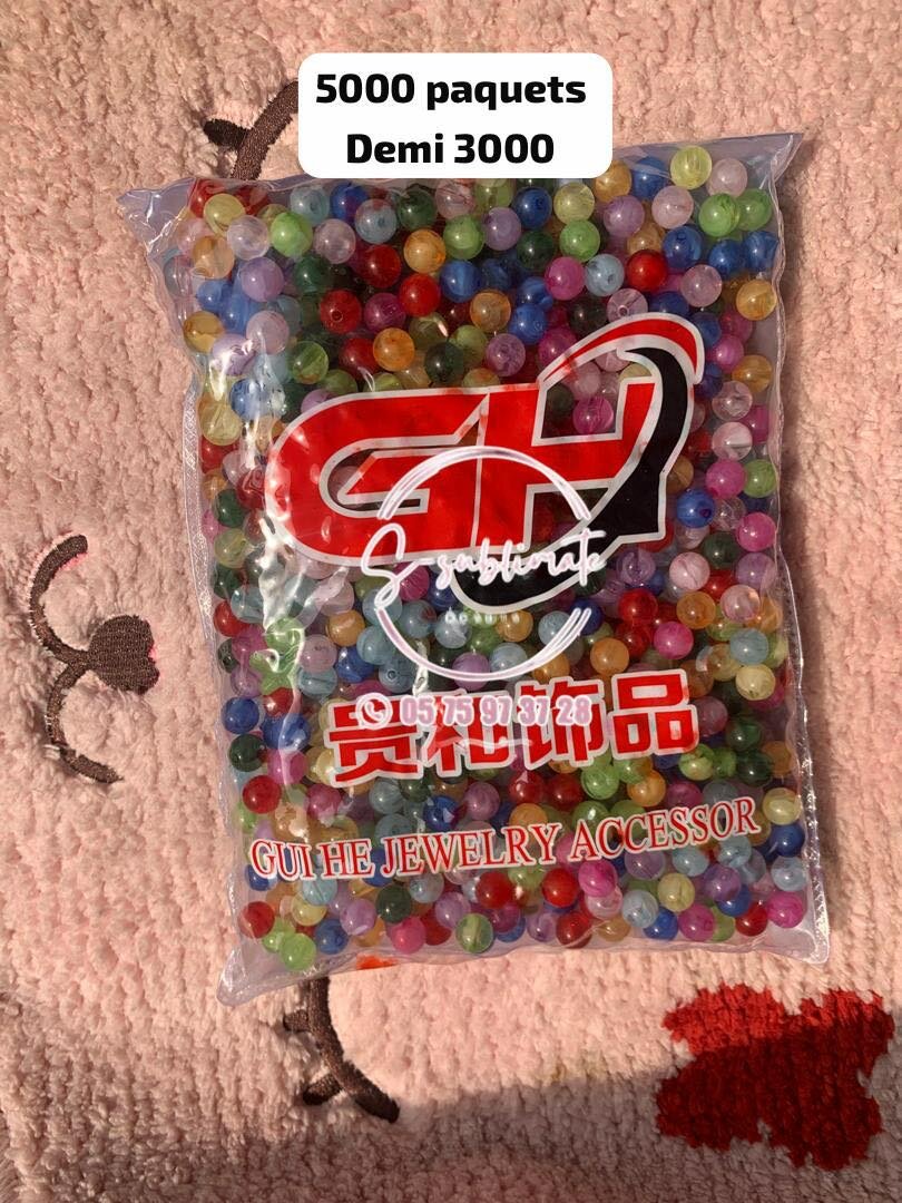 Perles colorées pour bijoux