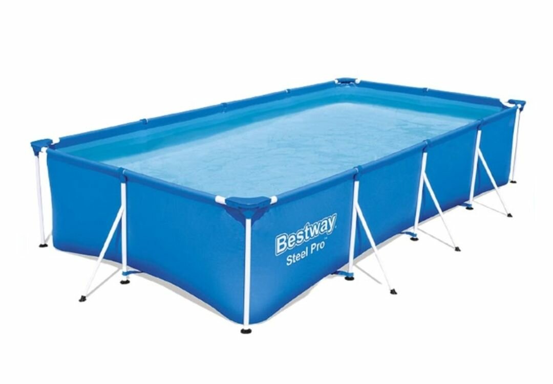 RECTANGULAR POOL FRAME WITHOUT CARTRIDGE FILTER PUMP (L157.4