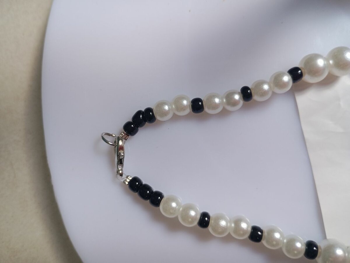 Collier perles élégantes