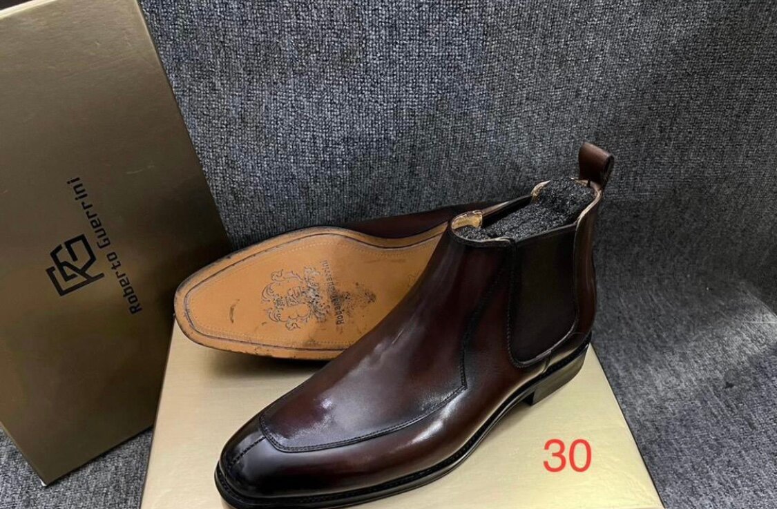 Bottes élégantes en cuir