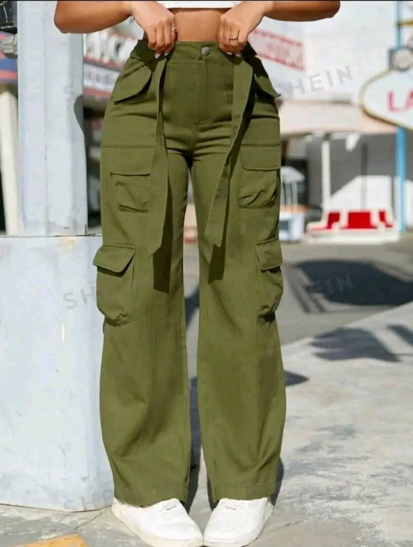 Pantalon Cargo Vert Olives