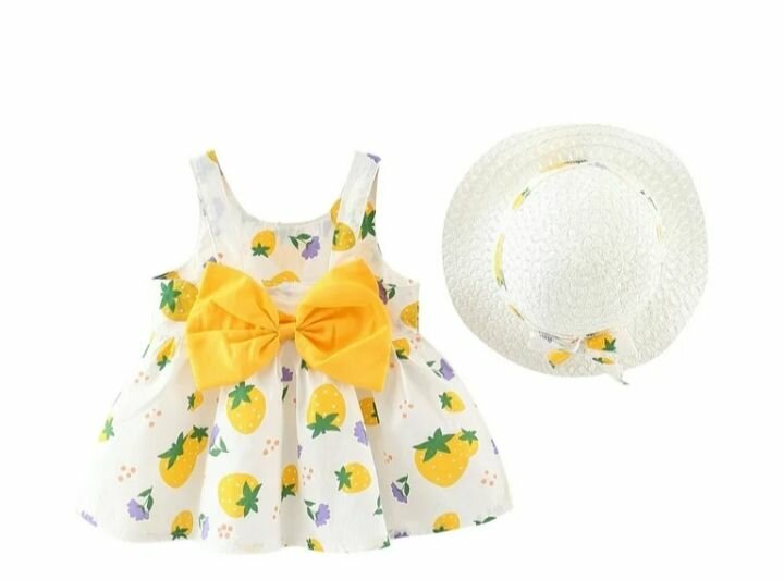 Robe Bébé Fruits avec Chapeau