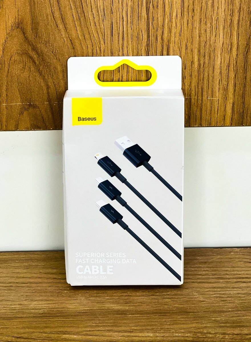 Baseus Superior Series Fast Charging Data Cable USB to M+L+C