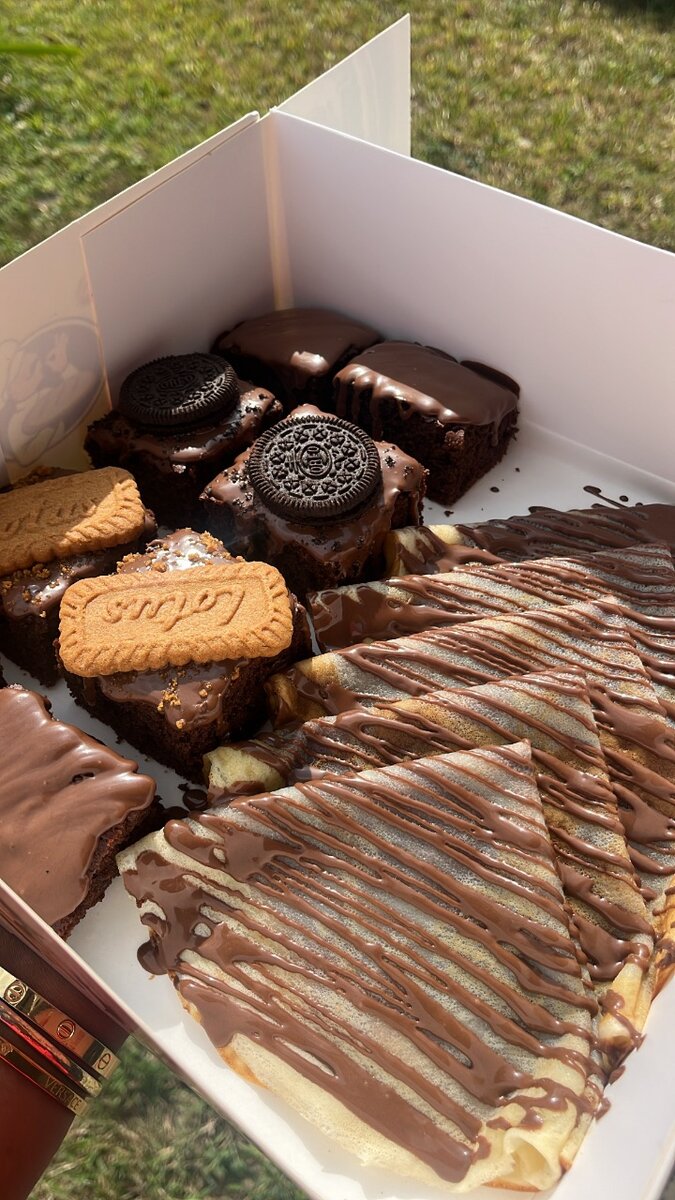 Boxe de brownie et crepes