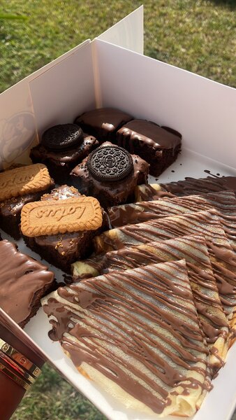 Boxe de brownie et crepes