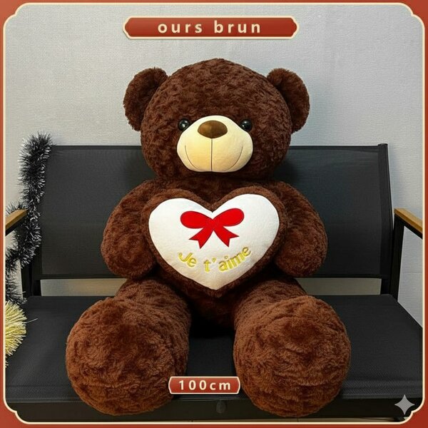 Peluche Ours Marron Geant