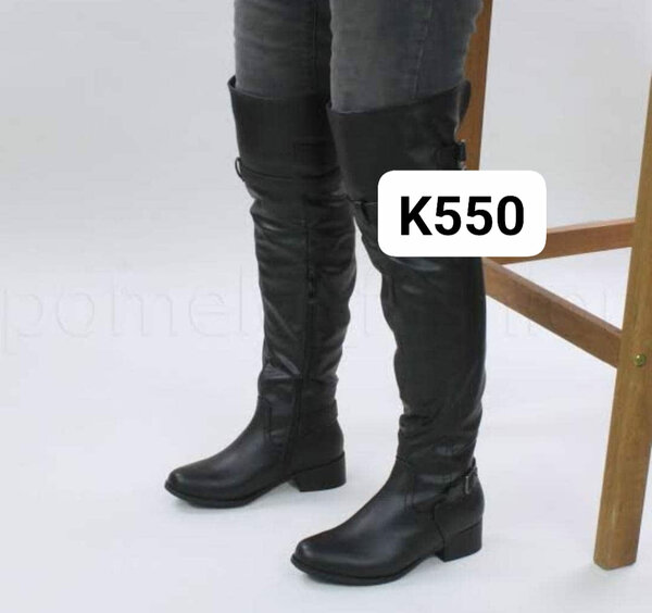 Women's high leather boots