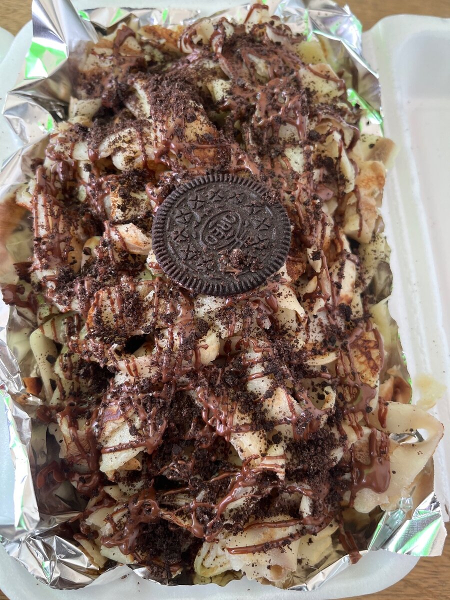 Crêpe fettuccines au chocolat