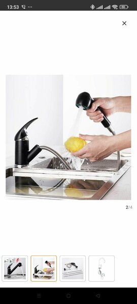 Mitigeur de Cuisine à Levier (Cuisine raccord basse pression