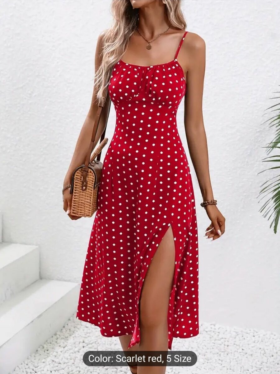 Flirty Ditsy Floral Split Dress