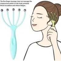 Head Massager, Portable Handheld SPA Scalp Massager Ball Massager for Stress Relax, Gentle Head Scalp Scratcher