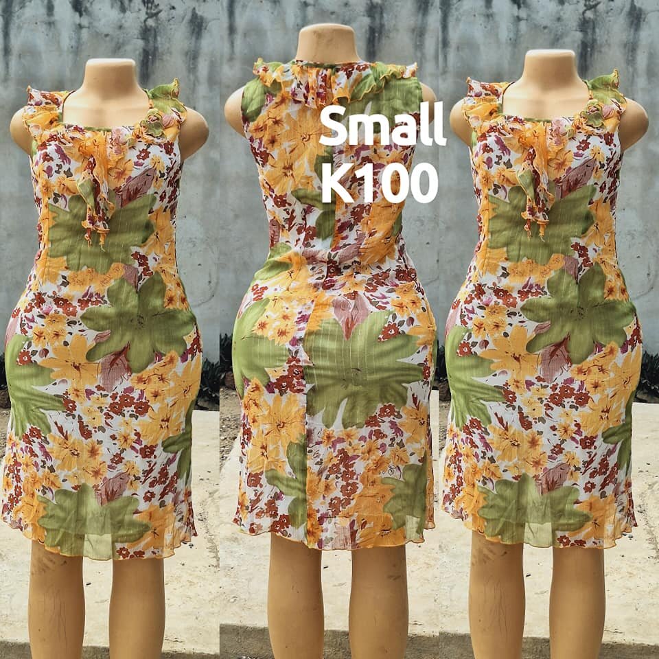 Beautiful and high-quality women's dress made of salaula silk