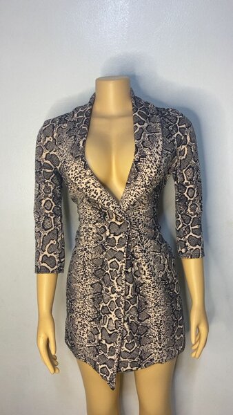 ROBE BLAZER IMPRIMÉ SERPENT
