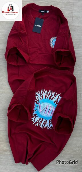 T-shirt rouge graphique AMIRI