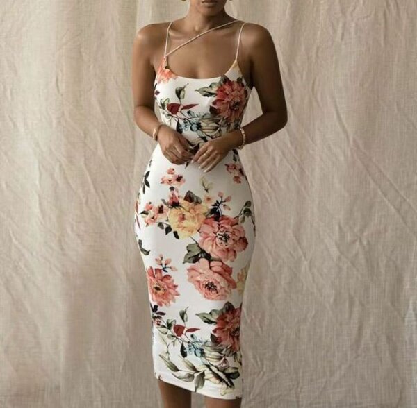 Party Wear Clothing Multi Color Print Cover Up Dresses ODM