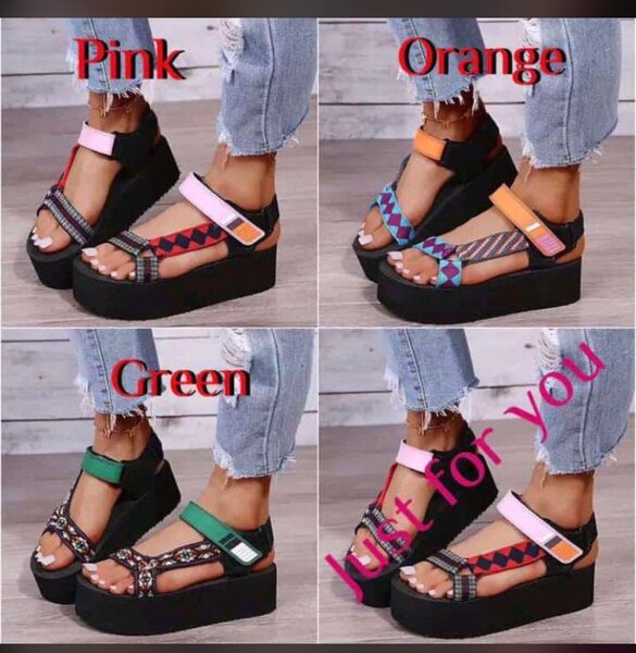 High leveled sandals