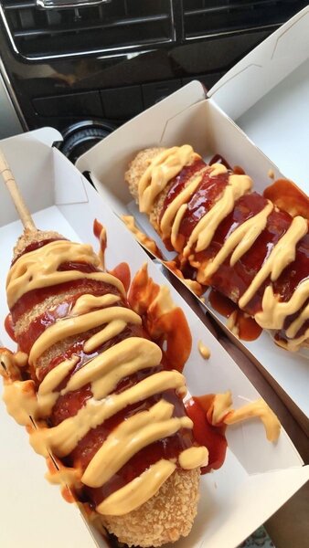 5 Corn dogs gourmands