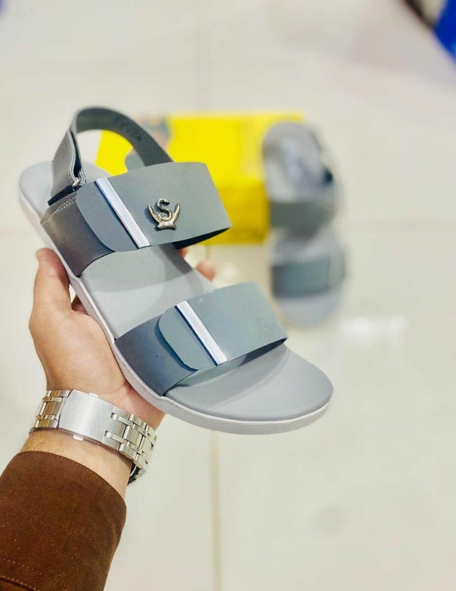Men's sandals in grey