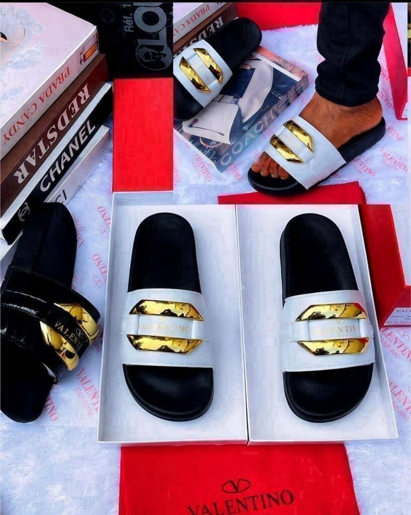 Valentino Solid Slides
