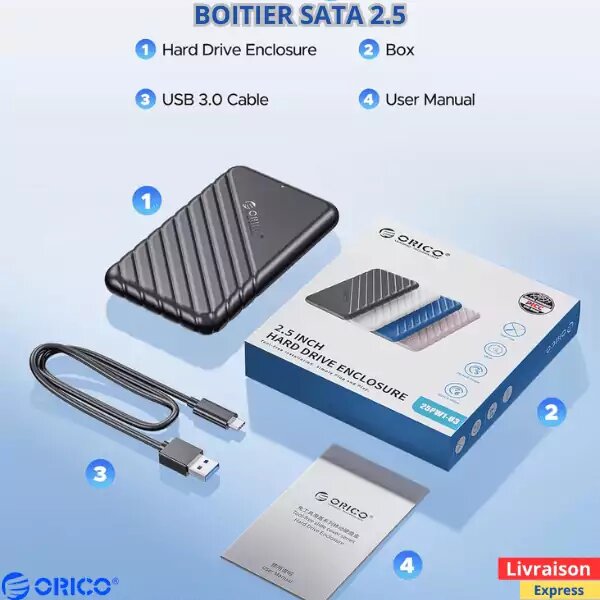 ORICO Boîtier 2.5 sata