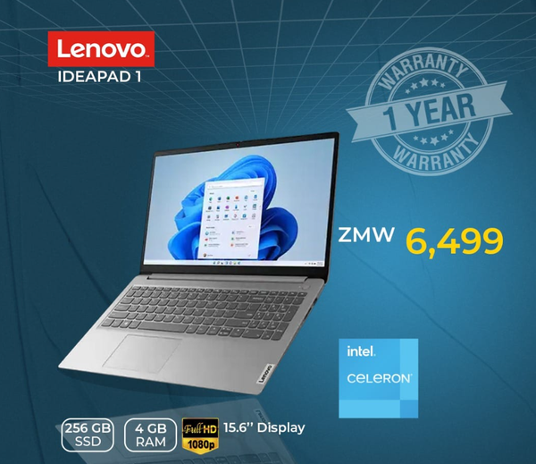 Lenovo laptop 256 GB SSD 4 GB RAM FullHD 15.6" Display 1080p