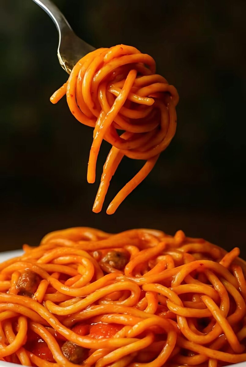 Spaghetti à la sauce tomate