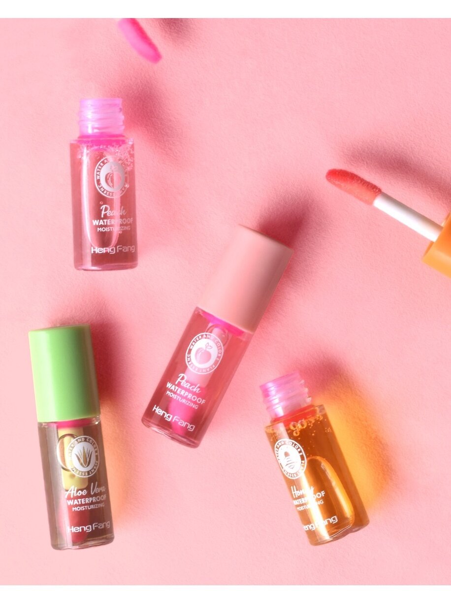 Colour changing lip oil