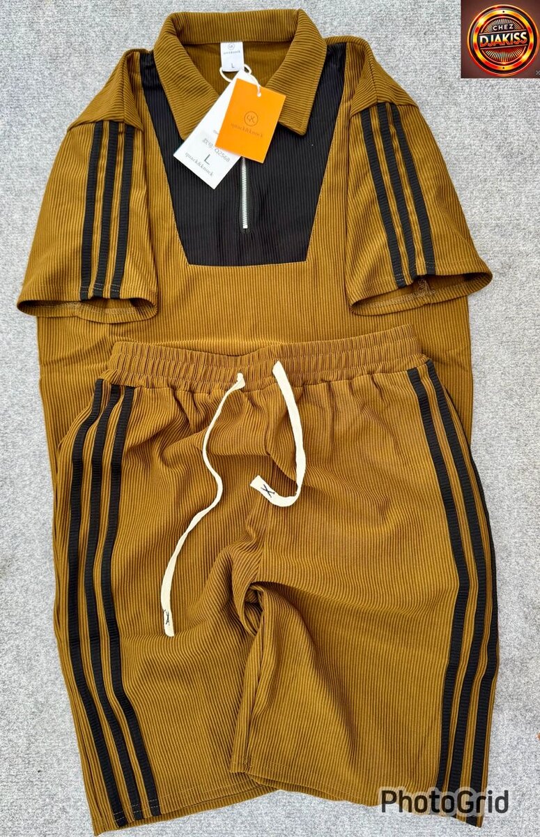 Ensemble de sport marron homme